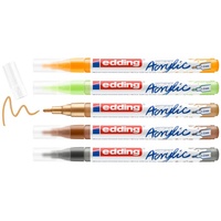 Edding Acrylmarker fein e-5300 Natur, 5er Set