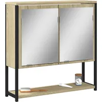 VidaXL Bad-Spiegelschrank Sonoma-Eiche 60x16x60 cm Holzwerkstoff