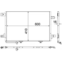Mahle Kondensator, Klimaanlage BEHR