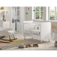 Vipack Gitterbett, Billy ca. 60x120 cm, Satin weiß