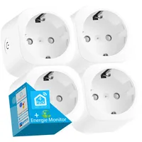 Echos Smart WLAN Steckdose 4er Pack mit Energiemonitor Tuya