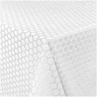 ANRO Tischdecke Lace Vinyl Wachstuch Häkel Spitze Optik Wasserfest