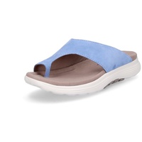 Gabor ROLLINGSOFT Damen Pantoletten - Zehentrenner Pantolette blau Freizeit