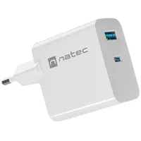 NATEC Ribera Gan USB-Ladegerät USB-A - White