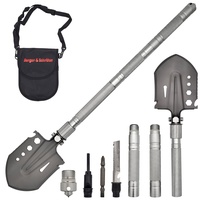 Berger & Schröter Klappspaten Outdoor Schaufel Multifunktionsspaten Klappbar mit
