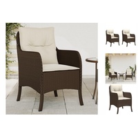 VidaXL Gartenstuhl 55,5 x 62 x 32 cm braun