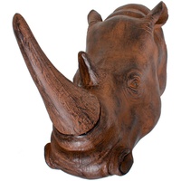 Harms Import Xxxl Dekonashorn, Braun, Kunststoff, Nashorn, 61x28x52 cm,