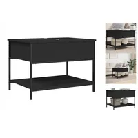 VidaXL Couchtisch Schwarz 70x50x50 cm Holzwerkstoff und Metall