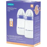 Lansinoh Naturalwave Babyflaschen 240ml & Sauger M