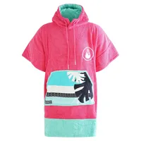 Wave Hawaii Poncho Pink Wave (Baumwolle/Viskose) 145-175 cm pink/mint