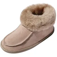 Hollert Leather Lammfell Hausschuhe Emil Premium Herren Fellschuhe aus