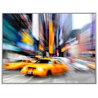 Paperflow Wandbild Taxi, Aluminium, Kunstglas