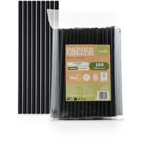 Sovie Trinkhalm in Schwarz Ø 8 mm / 20