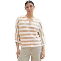 Tom Tailor Damen Strickpullover mit Kapuze, 35235 - Beige