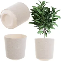 Kadax Runder Pflanztopf, 19 cm, Creme - KADAX