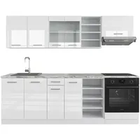 Vicco Küchenzeile R-Line 240 cm ohne Arbeitsplatte