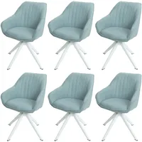 Mendler 6er-Set Esszimmerstuhl HWC-K27, Küchenstuhl Stuhl mit Armlehne, drehbar