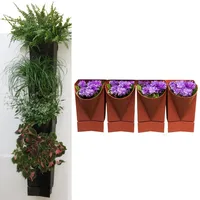 VCM 4x Wandgarten Hängegarten Blumentopf Blumenkasten