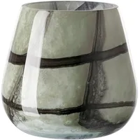 Fink Marly/Vase,Windlicht,schwarz,Salbei/H.17cm,D.18,5cm