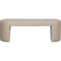 Woood DAHEIM Bank Jacob Stoff Beige Natur