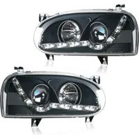 LLCTOOLS LED Tagfahrlicht Optik Scheinwerfer Für Golf 3 Limo