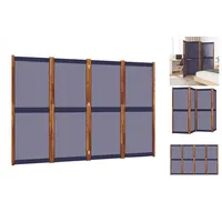 VidaXL 4-tlg. Paravent Dunkelblau 280x180 cm
