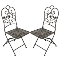 Garden Pleasure 2er Set Klappstuhl Pinatubo Metall Stuhl Sessel