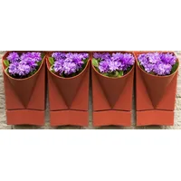 VCM 4x Wandgarten Hängegarten Blumentopf Blumenkasten