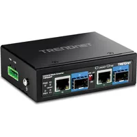 TRENDNET TI-BF22SFP Medien Konverter, 2-Port Industrial SFP zu Gigabit