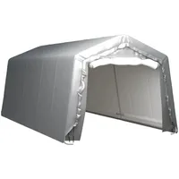 VidaXL Lagerzelt 300x600 cm Stahl Grau