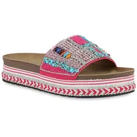 VAN HILL Damen Pantoletten in Fuchsia