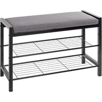 Haku-Möbel HAKU Möbel Schuhbank 54544 schwarz, grau Metall 75,0