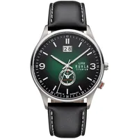 UMR Ruhla Herren Armbanduhr Classic 17083 Titan Lederband schwarz
