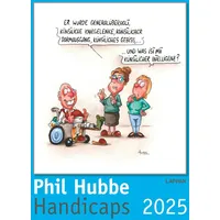Lappan Verlag Handicaps 2025: Monatskalender für die Wand: Witziger