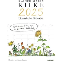 Lappan Verlag Rilke-Kalender 2025 - Wandkalender: Illustrierter Wandkalender mit