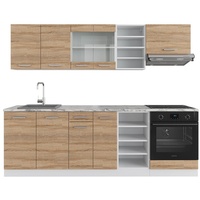 Vicco Küchenzeile R-Line 240 cm Weiß