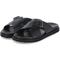 CAMEL ACTIVE Herren Sandalen aus echtem Nappaleder Schwarz, menswear-42