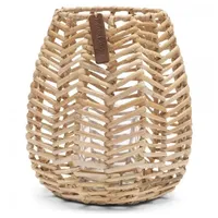 Riviera Maison Teelichthalter Rattan oval, Teelichthalter rustikal (ØxH) 20x21,5