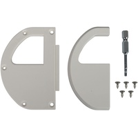 WINDHAGER Aluminium Griffset für Türen, Griffmuschel, Griff für Fliegengittertür,