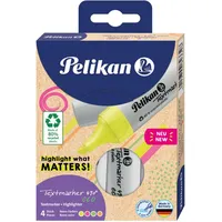 Pelikan Textmarker 490 eco, 4 Stück im Etui