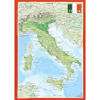 Georelief Reliefpostkarte Italien