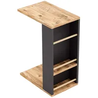 [en.casa] Beistelltisch Siikainen Holzoptik/Schwarz