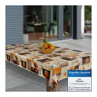 Laro Wachstuch-Tischdecke Abwaschbar Garten-Tischdecke Wachstischdecke PVC Plastik-Tischdecken Eckig Meterware