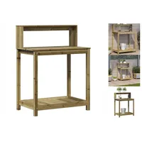 VidaXL Pflanztisch Ablagen 82,5x50x109,5 cm Imprägniertes Kiefernholz