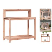 VidaXL Pflanztisch mit Ablagen 108x50x109,5 cm Massivholz Douglasie