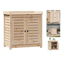 VidaXL Pflanztisch mit Ablagen 82,5x50x86,5 cm Massivholz Kiefer