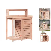 VidaXL Pflanztisch mit Ablagen 82,5x50x109,5 cm Massivholz Douglasie