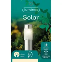 Kaemingk Sockelleuchte Edelstahl Ø 6 cm / Höhe 22