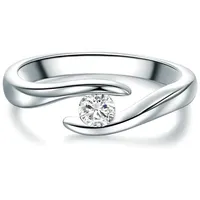 Trilani Ring aus Sterling Silber in mit Zirkonia 50
