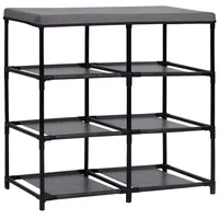 VidaXL Schrank mit 6 Schubladen 55×29×55 cm Grau Stahl